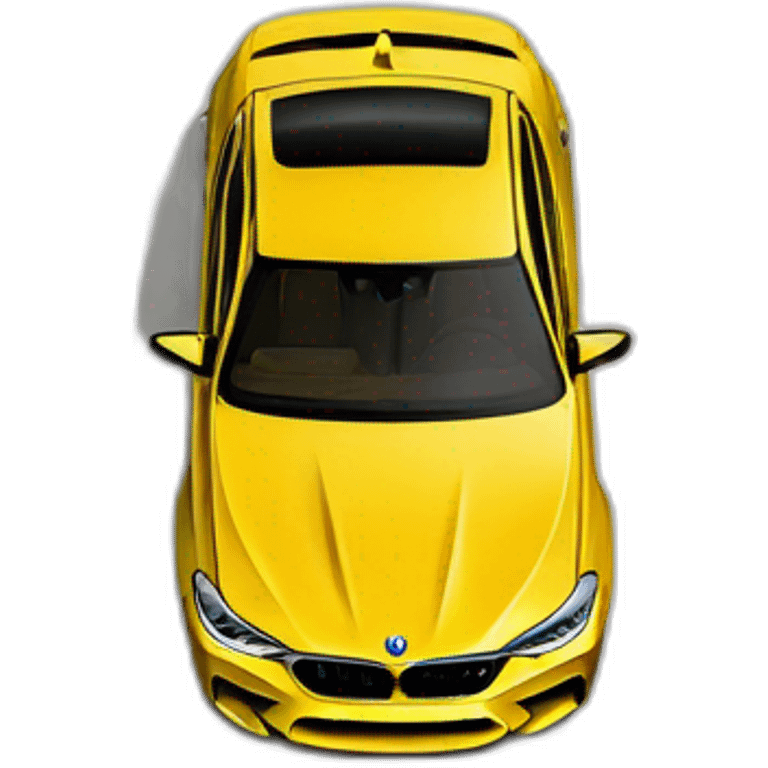 BMW m5 F90 yellow  emoji