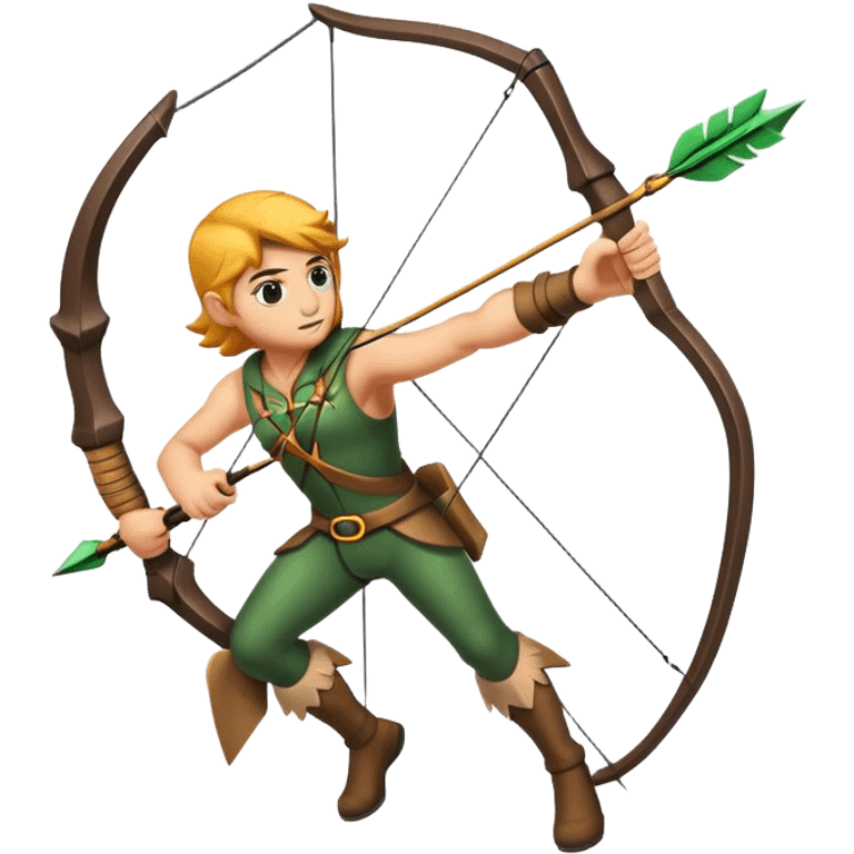 Bow and arrow hunter emoji