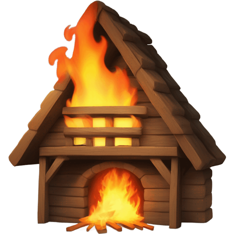 fire in the attic wood emoji