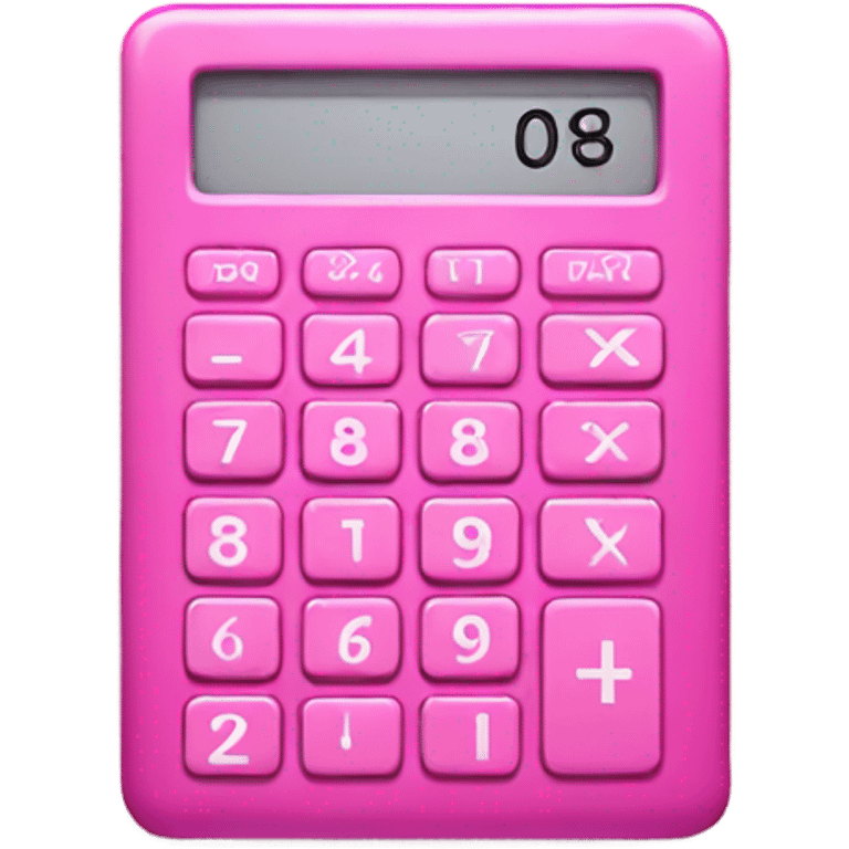 pink calculator emoji