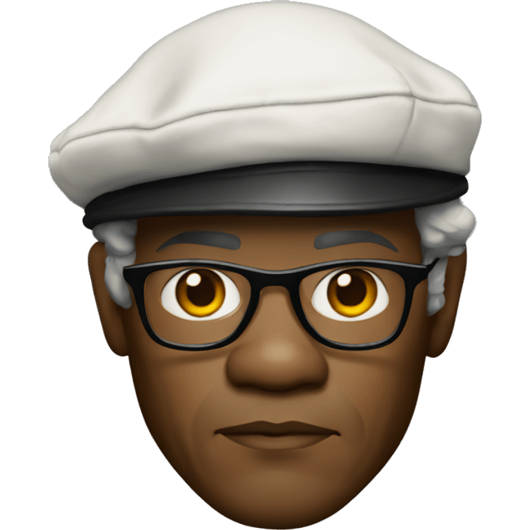 samuel l jackson serious wearing shirt and beret emoji