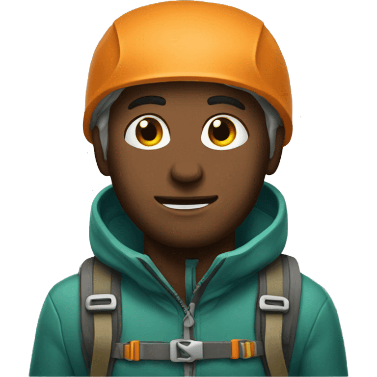 An alpinist emoji