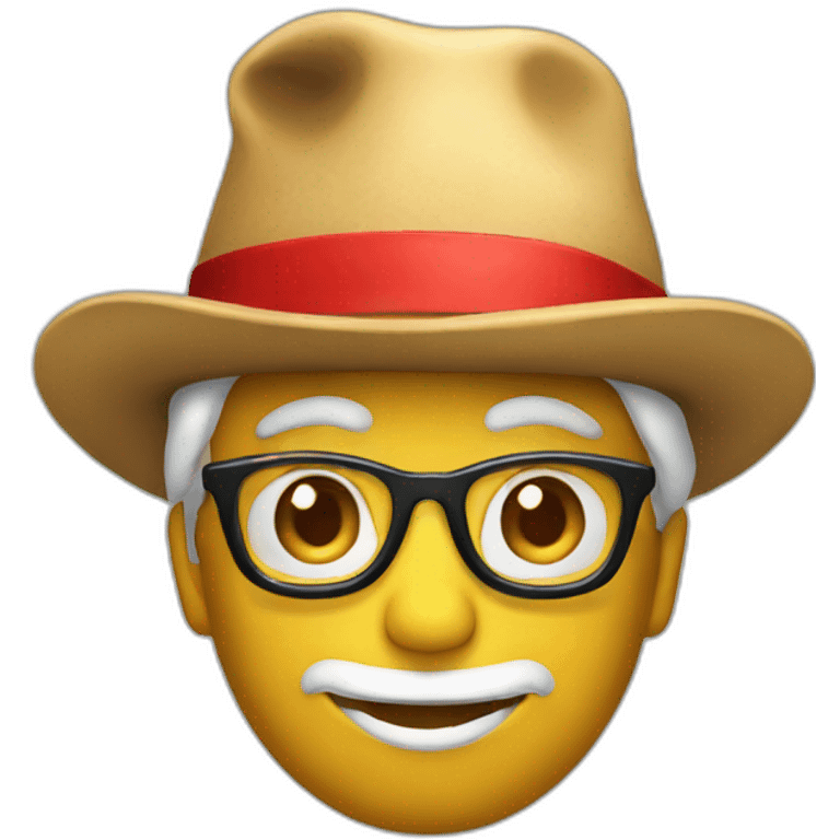 Chat avec chapeau de noel emoji