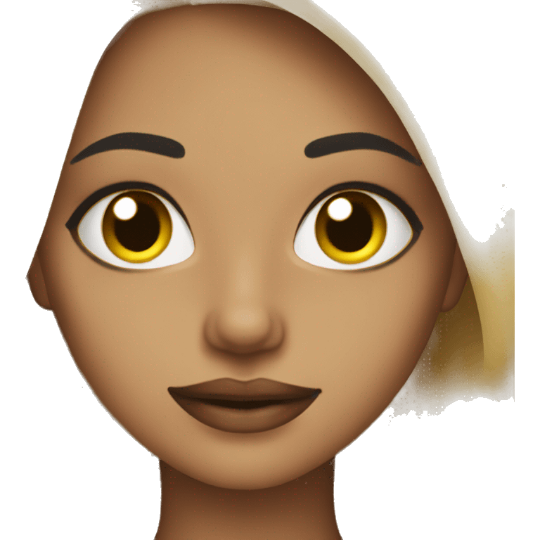 Blonde girl who makeup emoji