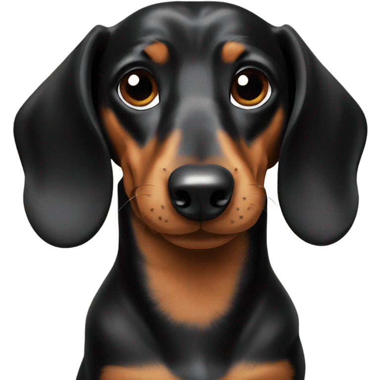 a black and tan Dachshund giving thumbs up emoji