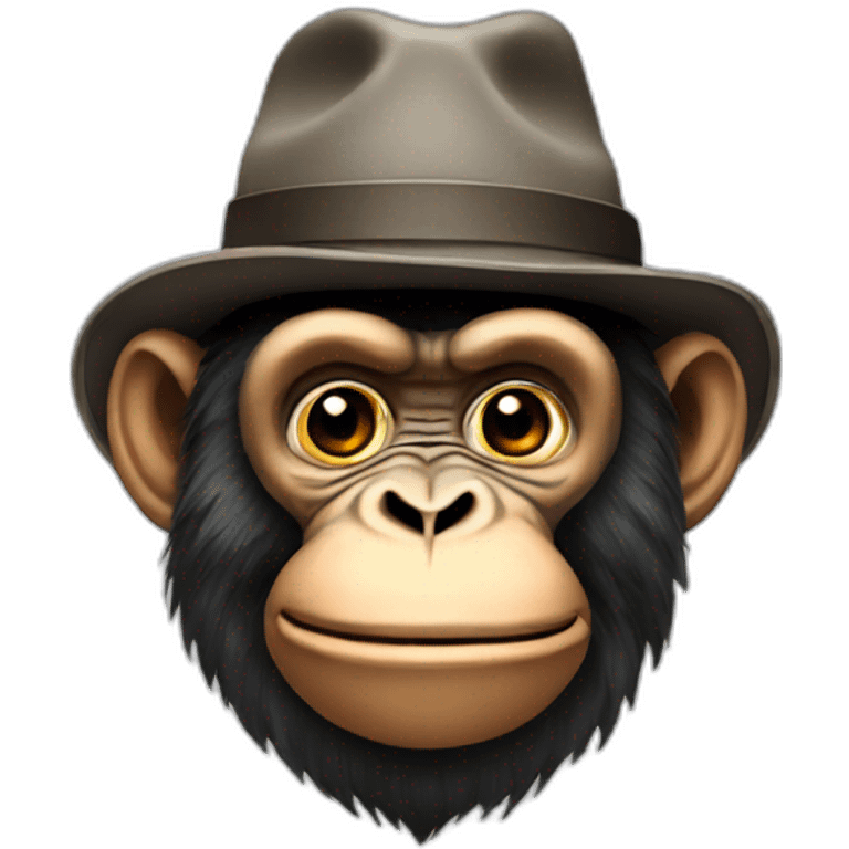 ape with a hat emoji