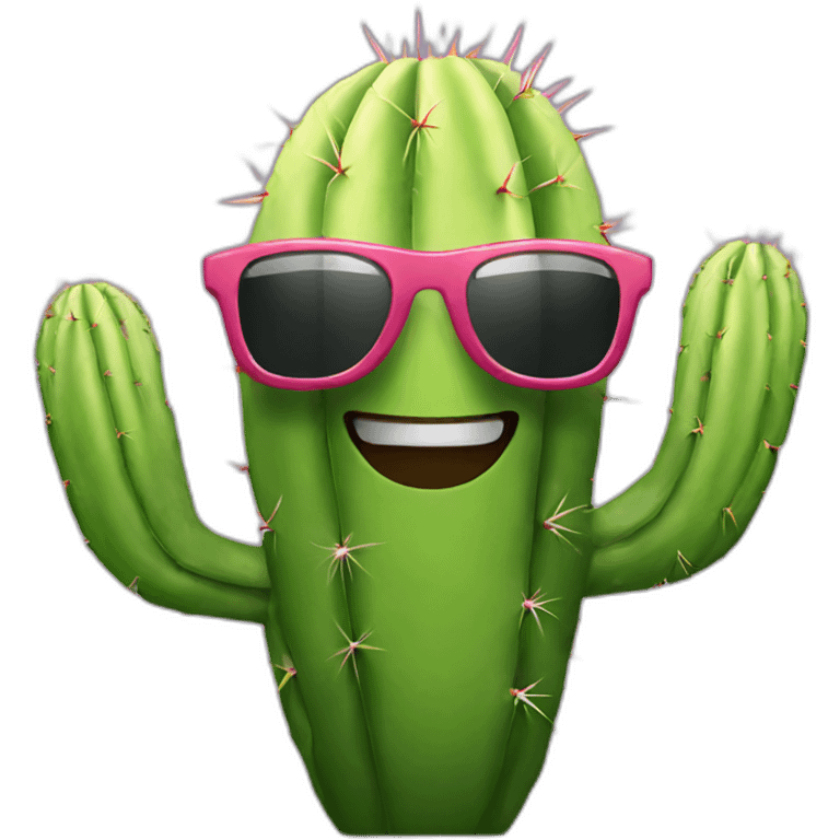 cactus with sunglasses emoji