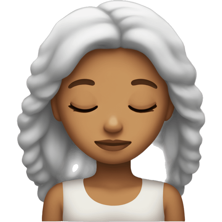 Girl sleeping  emoji