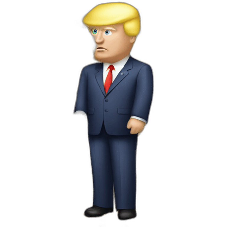 Trump qui construit un mur emoji