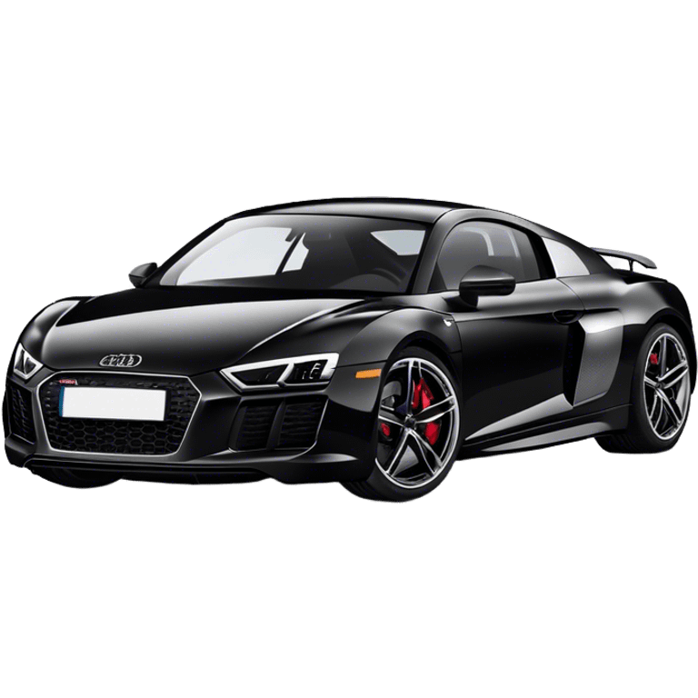 black audi r8 emoji