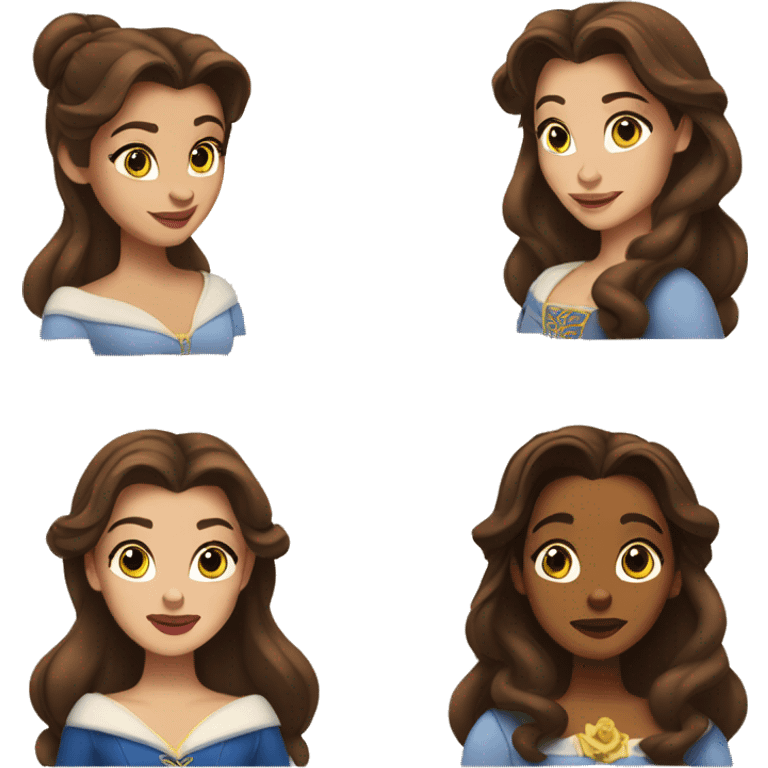 beauty and the beast belle emoji