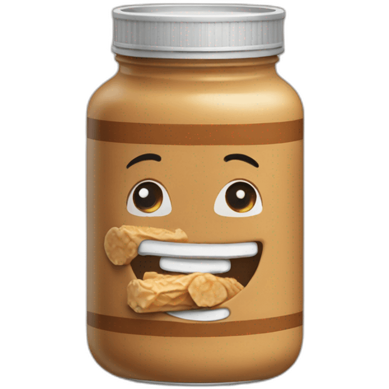 crunchy peanut butter jar emoji