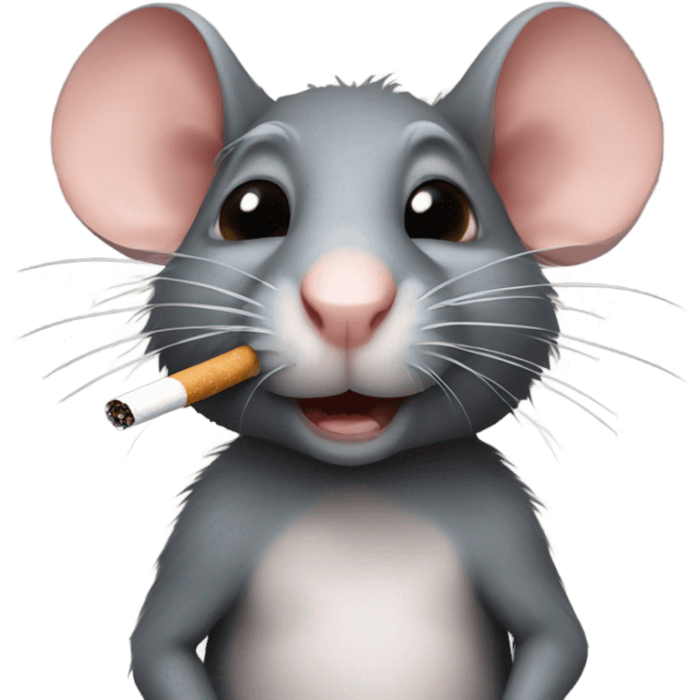 Rat with cigarette emoji