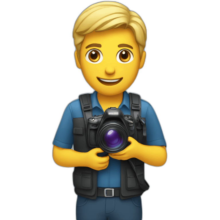 TV reporter with videocamera emoji