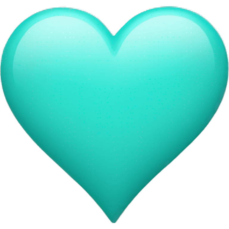 light Teal colored heart emoji