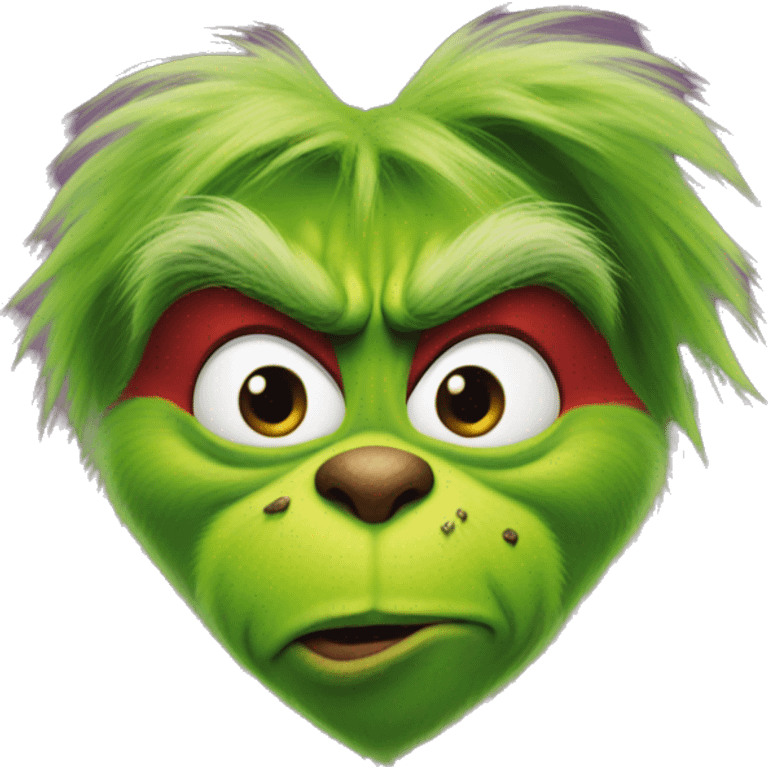 Grinch heart emoji