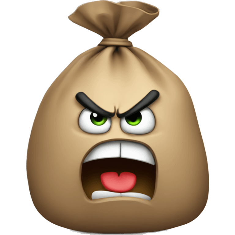 money bag angry emoji