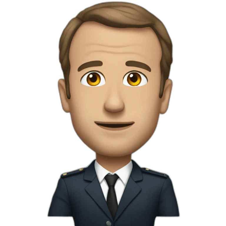 Macron wid emoji