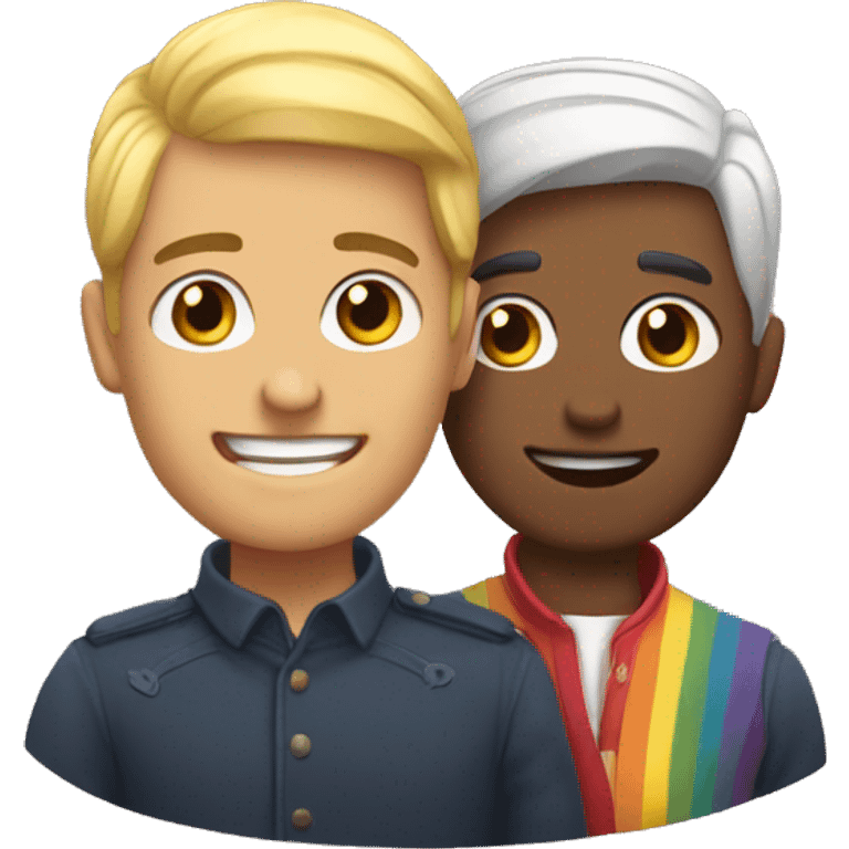 Una pareja gay emoji