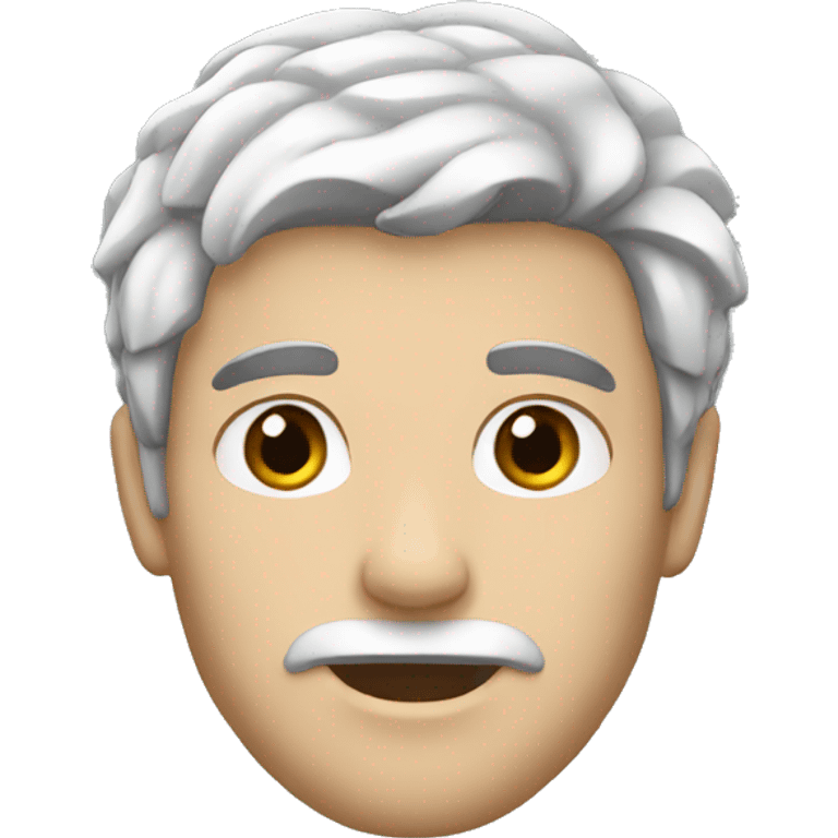 male, white, black hair emoji