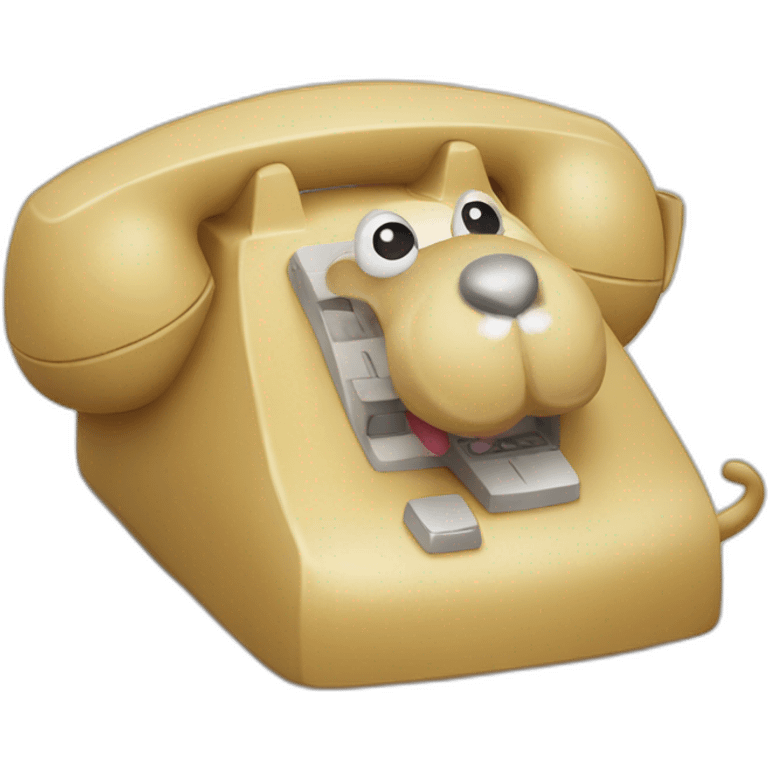 une cochone au telephone emoji