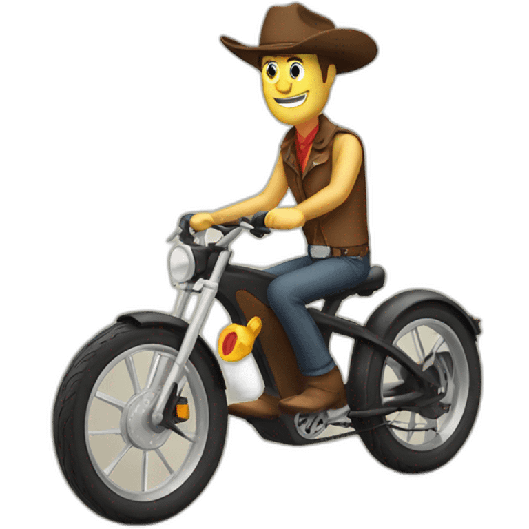 Cowboy electric bike emoji