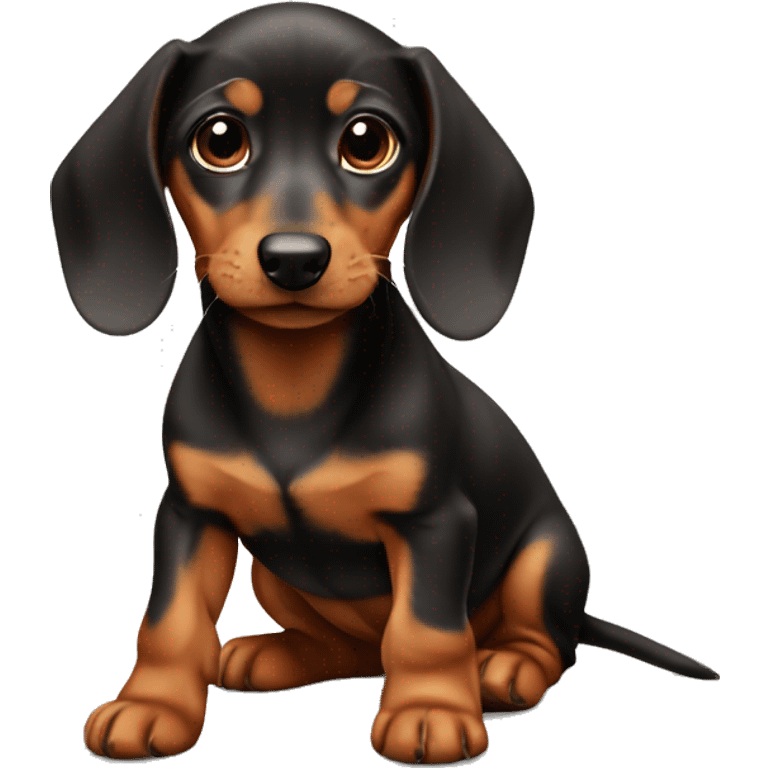 baby dashund emoji