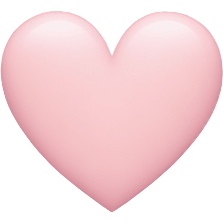 Light pink heart emoji