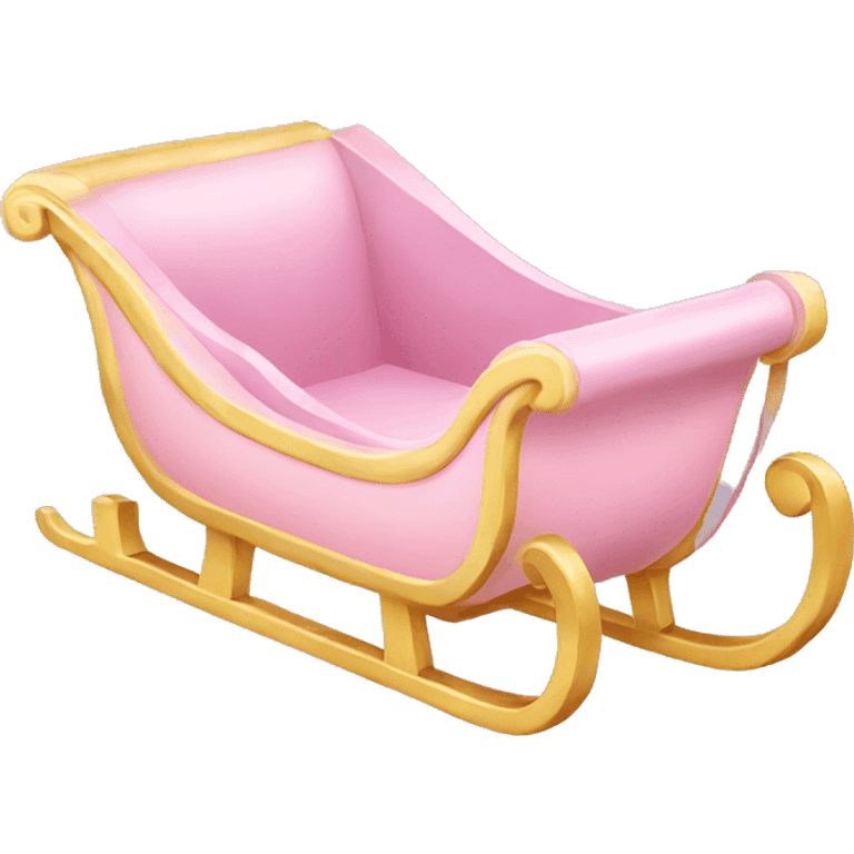 light pink sleigh emoji