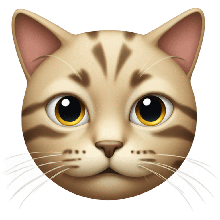 Cat emoji doing side eye and has a serious face emoji