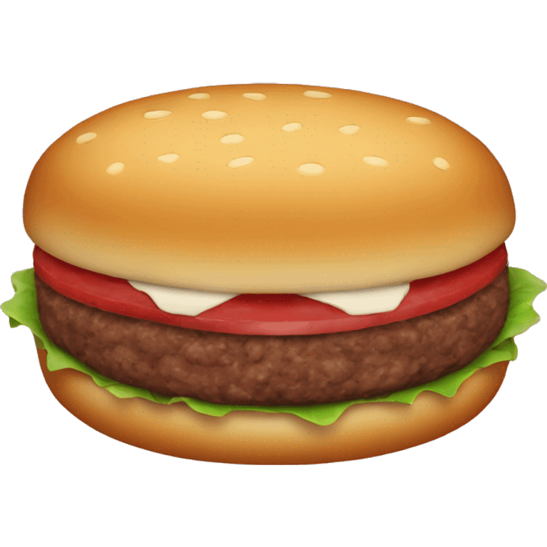 a single ground beef patty emoji