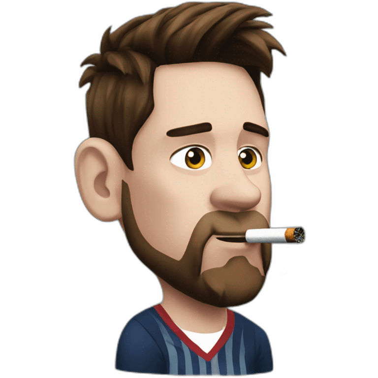 Leo messi smoking emoji