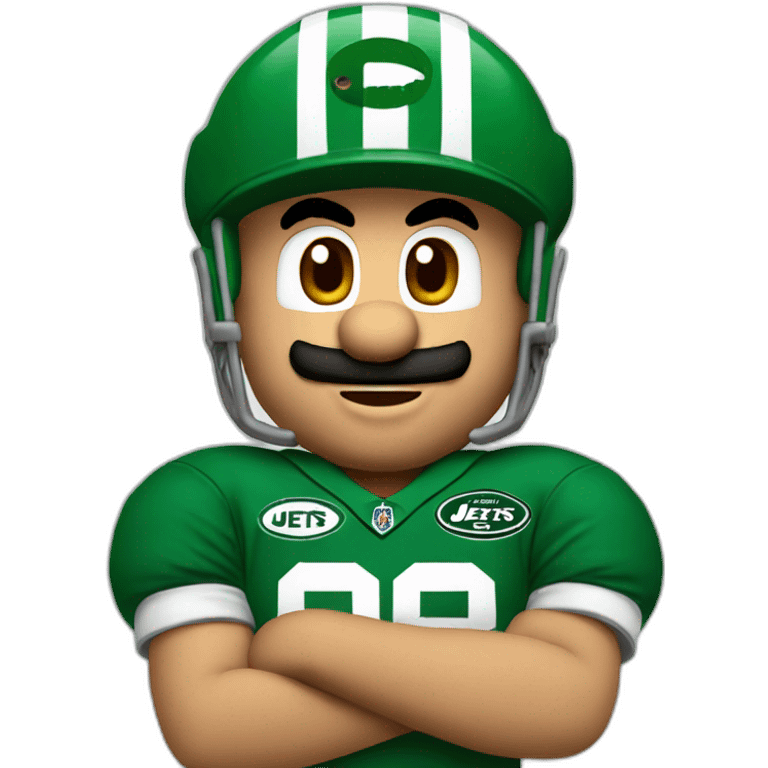 mario-wearing-a-jets-jersey emoji