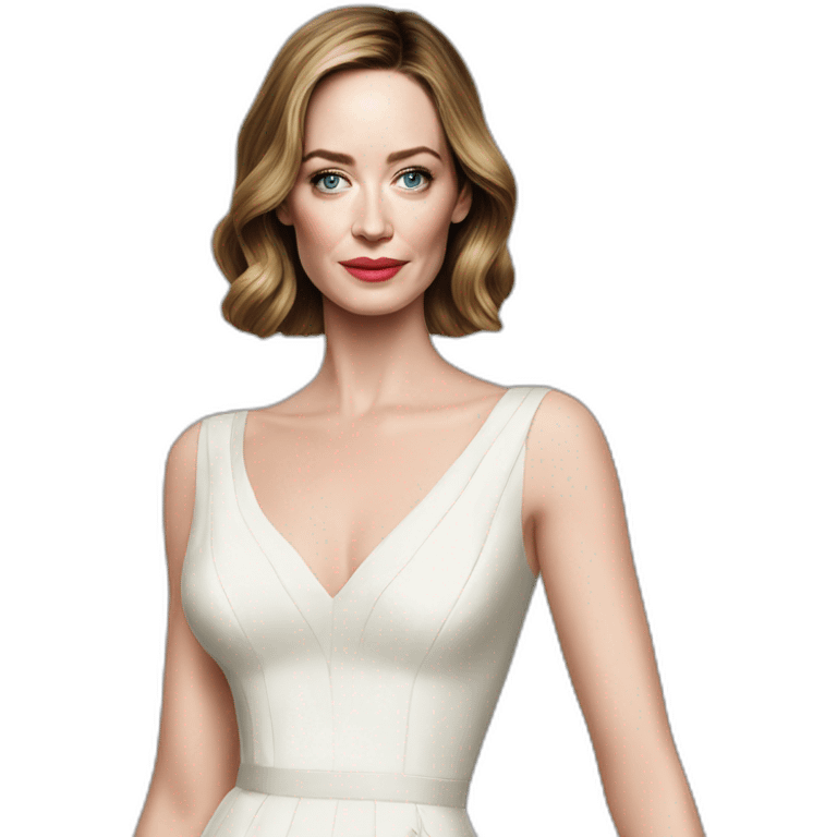 Emily Blunt cocktail dress emoji