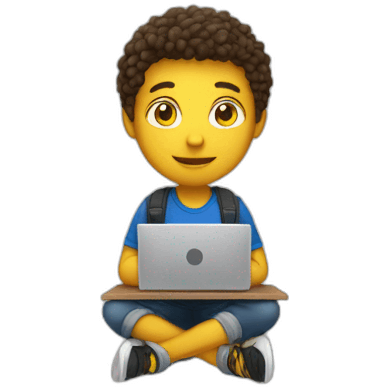 student with laptop emoji