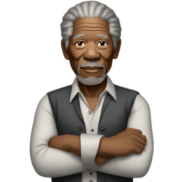 Morgan Freeman arms crossed emoji