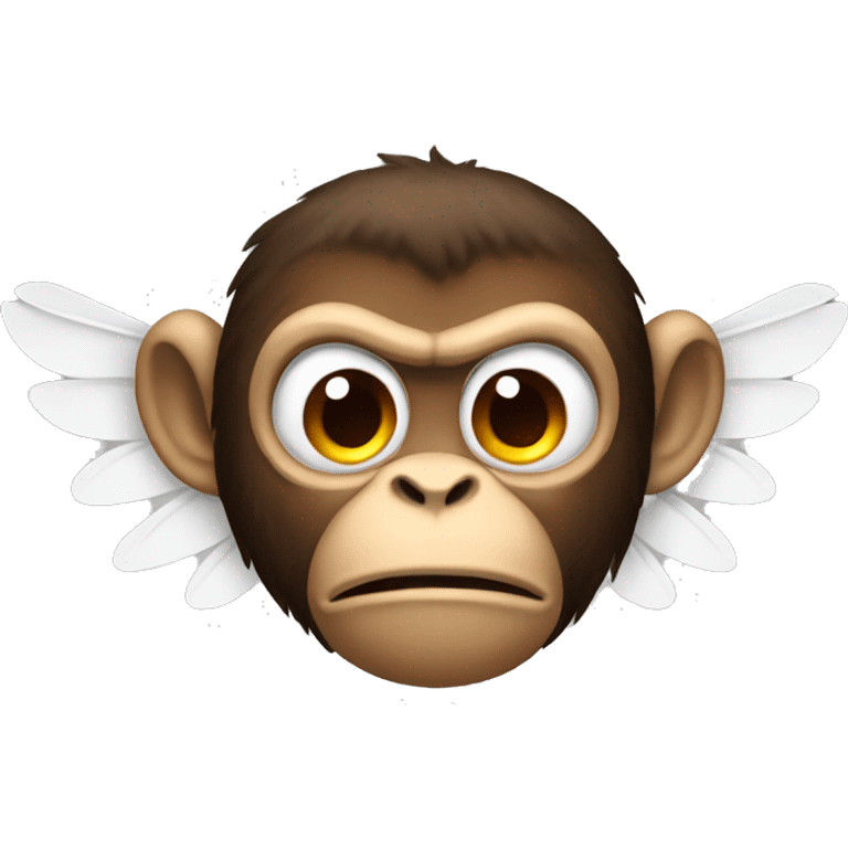 angry monkey with wings emoji