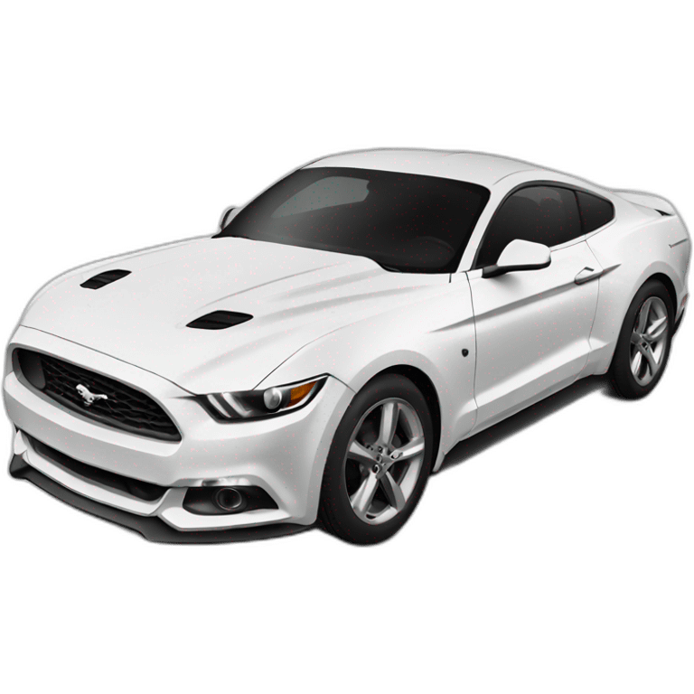 2017 White Mustang emoji