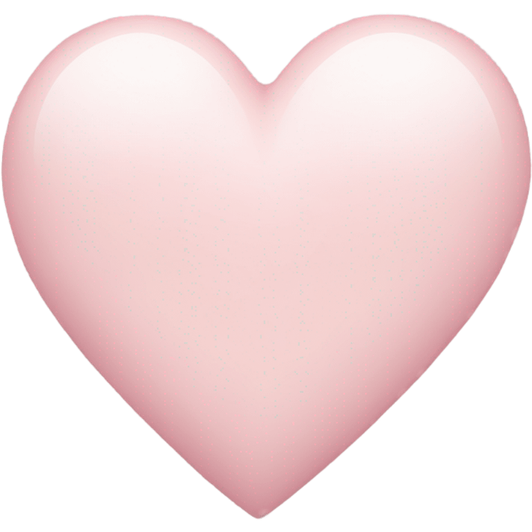 Pale pink heart emoji