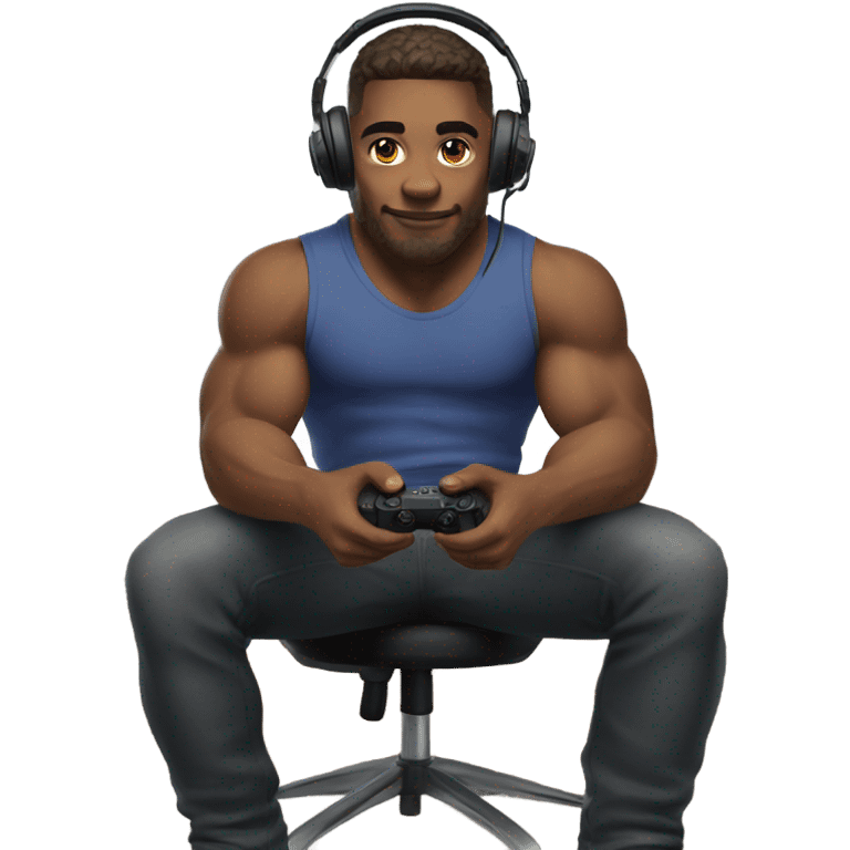 Swole gamer emoji