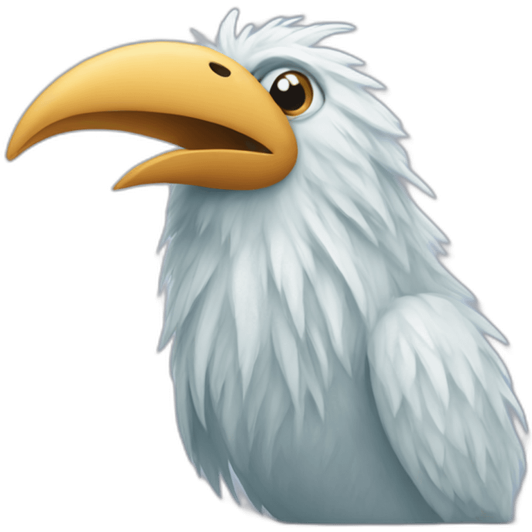 yetti bird wuth long nose emoji