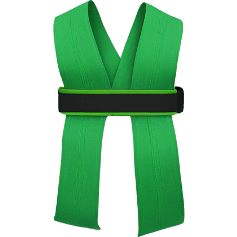 Green belt with  gi  emoji