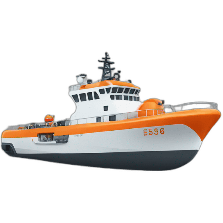 orange rescue ship emoji