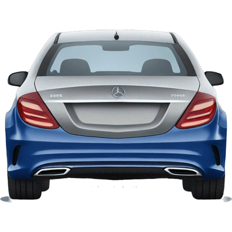 Blue Mercedes c300e emoji