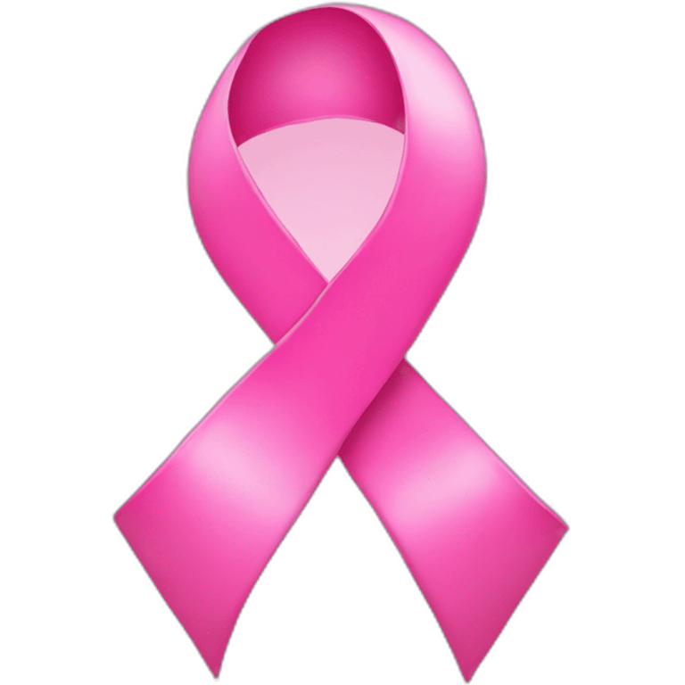 a single big pink ribbon breast cancer in the center emoji