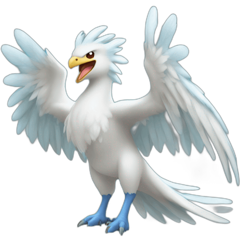 crazy funny Articuno pokemon ice baby's emoji