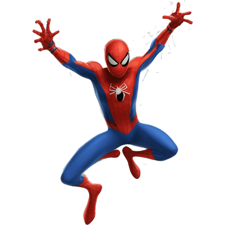 spider-man shooting webs emoji