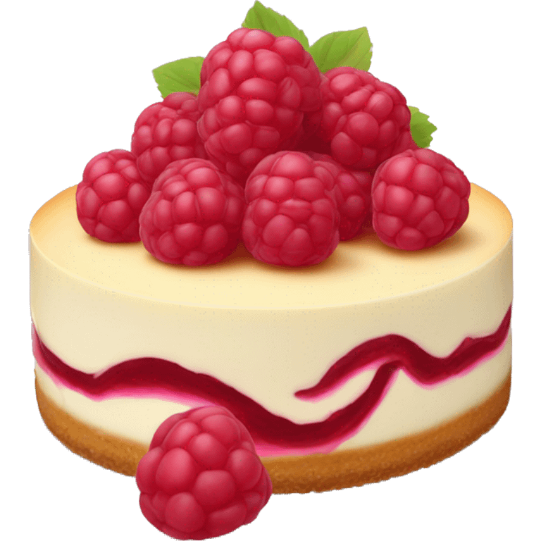 raspberry cheesecake  emoji