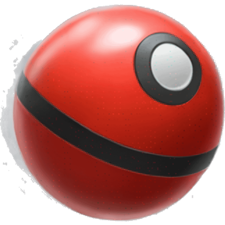 Pokeball shooting red beam emoji