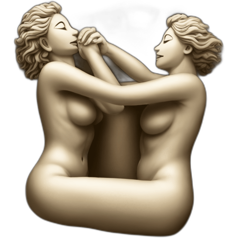 Kamasutra position statues emoji